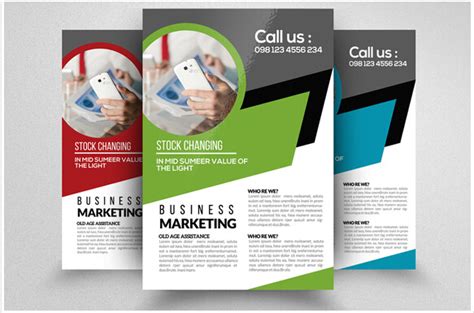 Business Consulting Trifold Brochure Corporate Identity Template 68048