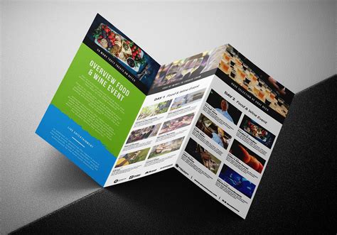 Event and Artistic Tri Fold Brochure Design Template in PSD, Word