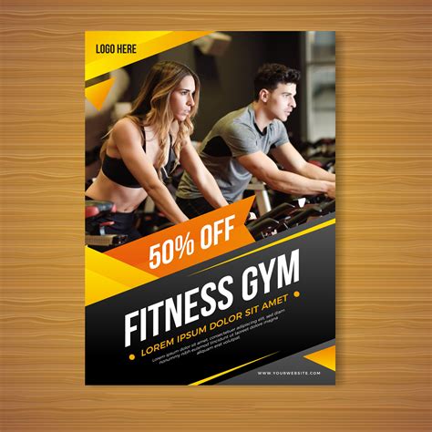 Gym and Fitness trifold Brochures Trifold brochure, Brochure