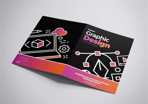 Graphic Design Agency Brochure Template for & Illustrator