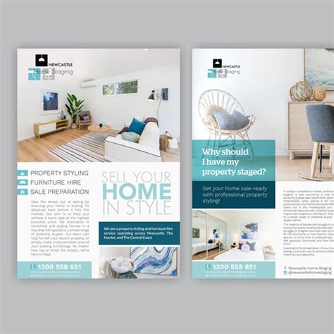 Design double sided flyer for Newcastle Home Staging business