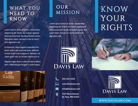 Lawyer Law firm Brochure Template