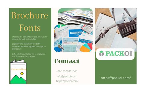 Brochure Font Examples