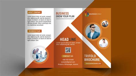 Free Business Promotion Tri Fold Brochure Design Template GraphicsFamily