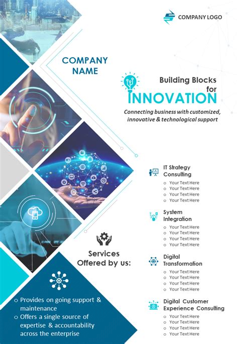 Free IT Company Brochure Template (PSD)