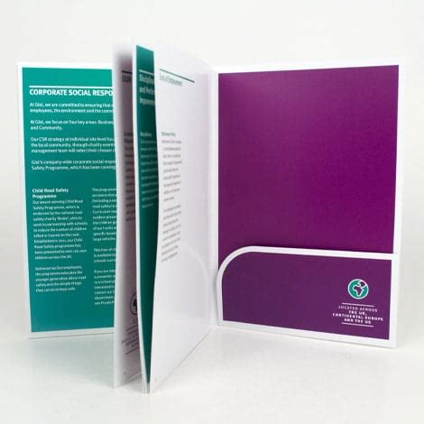 Brochures with Folder Pocket