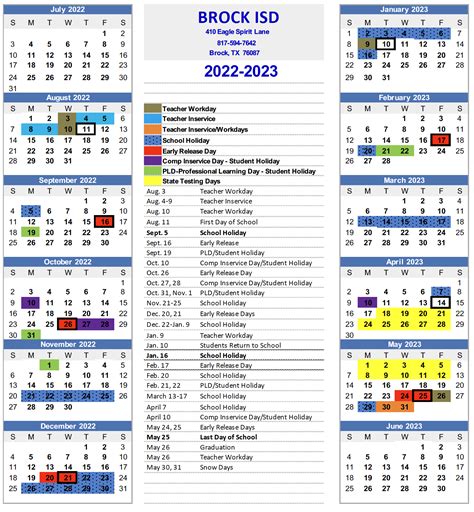 Brock Isd Calendar