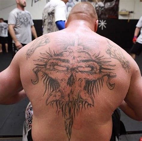Brock Lesnar Back Tattoo