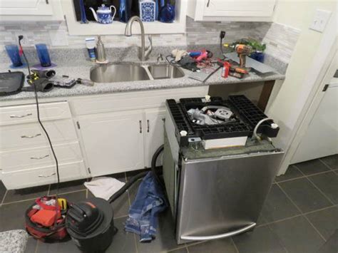Broken Appliances on a Kitchen Countertop