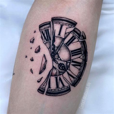 Broken Clock Tattoo
