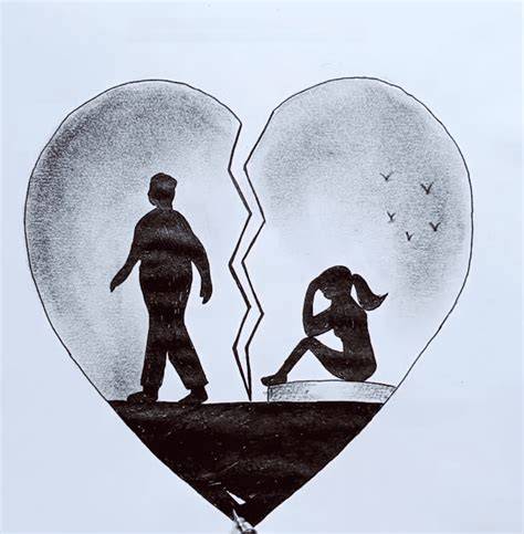 Broken Hearted Drawing