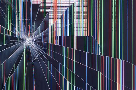 Broken Television Screen