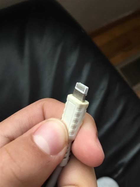 Broken iPhone charger tip