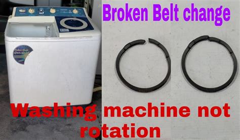 Broken washing machine components