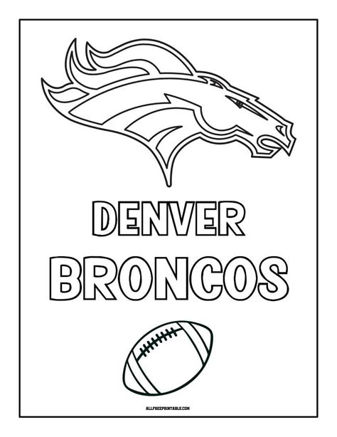 Broncos Coloring Pages