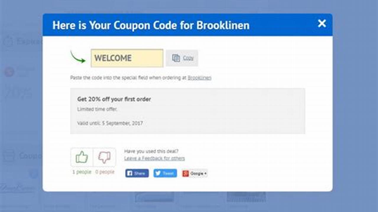 Brooklinen Promo Code 2024