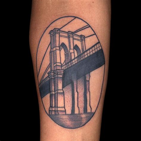 60 Brooklyn Bridge Tattoos For Men New York City Design