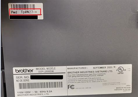 Brother Firmware Update Password