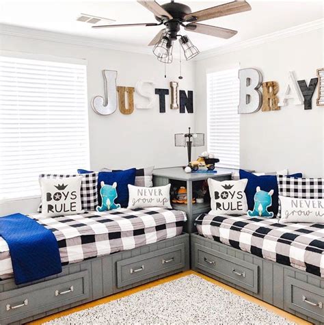 Brotherly Love How to Decorate a Bedroom for Two Boys