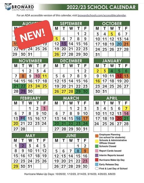 Broward District Calendar