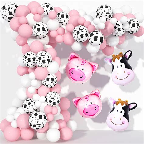 Brown And White Cow Print Balloons