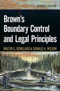Brown's Boundary Control And Legal Principles Highlights