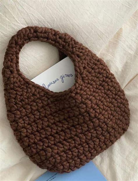 Brown Crochet Bag
