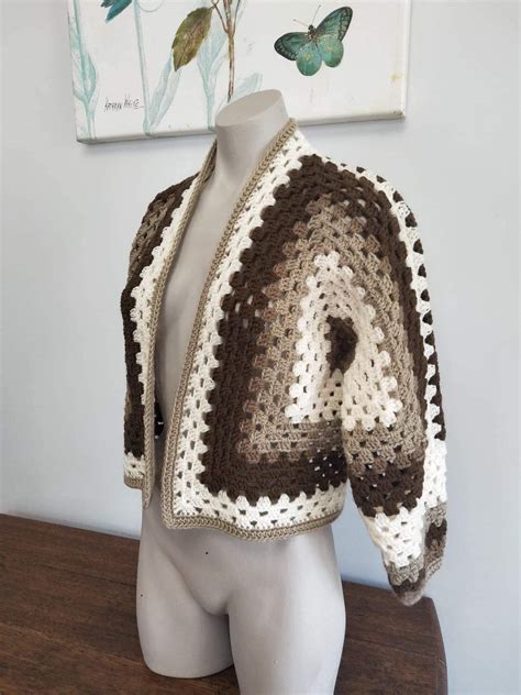 Brown Crochet Sweater