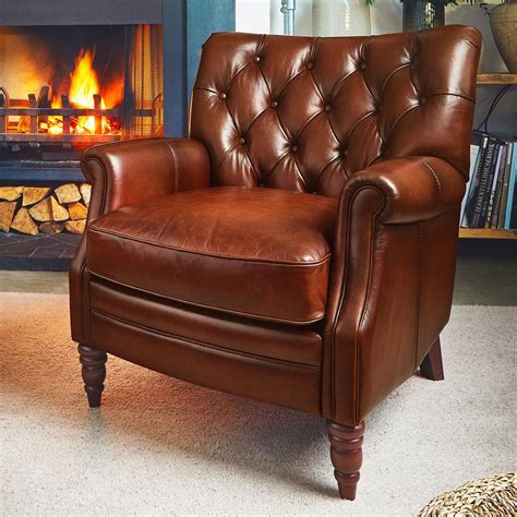 Brown Leather Arm Chair