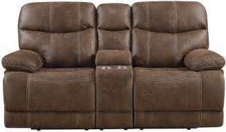 Brown Microfiber Loveseat
