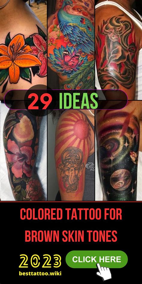 Brown Skin Color Tattoo