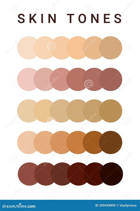 Brown Skin Tone Chart
