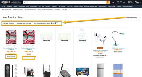 Browsing Amazon products