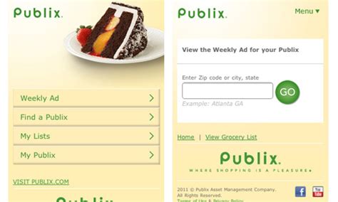 Publix Order and Pick Up Online Service