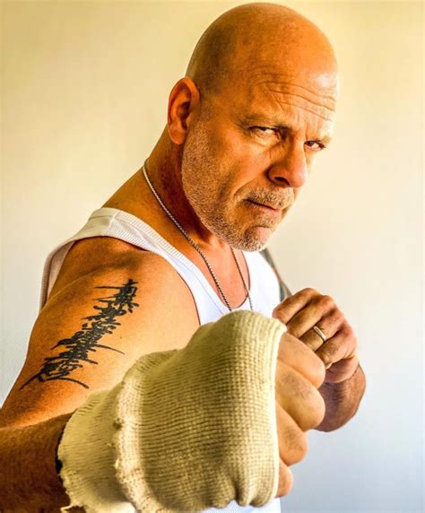 Bruce Willis Cool tattoos, Portrait tattoo, Tattoos