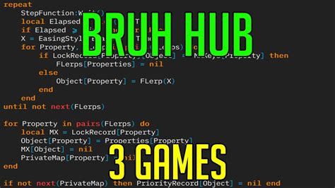 Bruh Hub Roblox Script Hub Free Download Hack