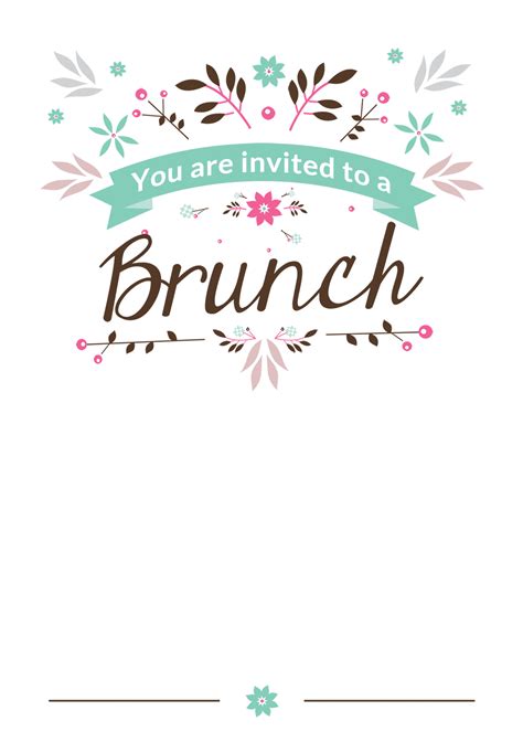 Brunch Invitation Template