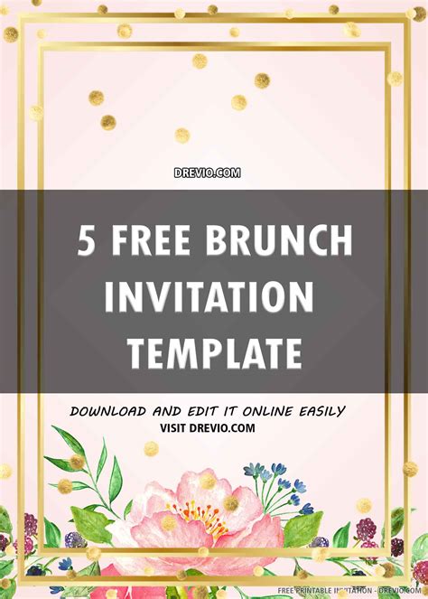 Brunch Invite Template Free