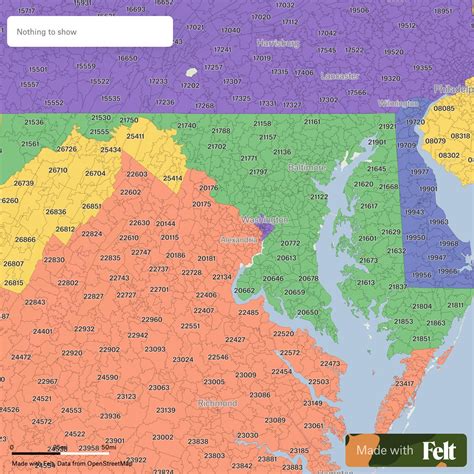3 Digit Zip Code Map Maryland Map