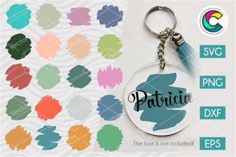 Download Brush Round Keychain Pattern SVG Bundle Commercial Use Free PSD Mockups
