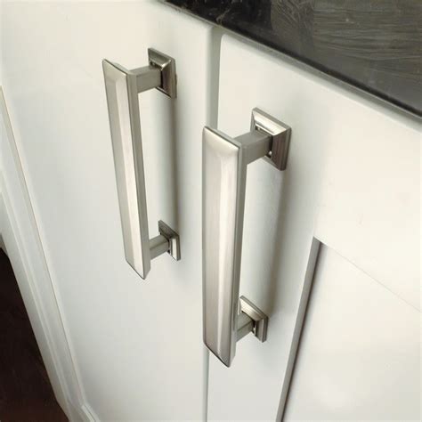 Design House Pinnacle 33/4 in. Brushed Nickel Hardware Pull205609 The Home Depot