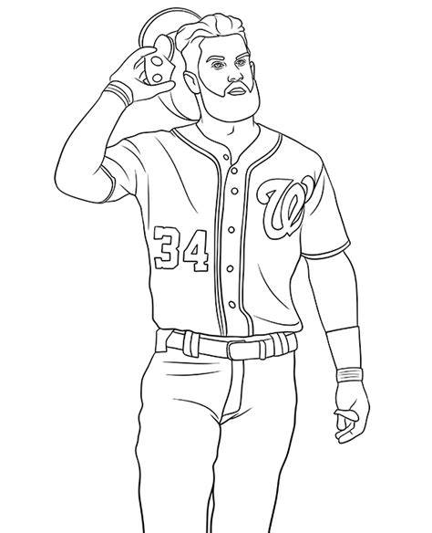 Bryce Harper Coloring Page