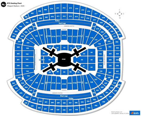 Bts Allegiant Stadium Seating Chart
