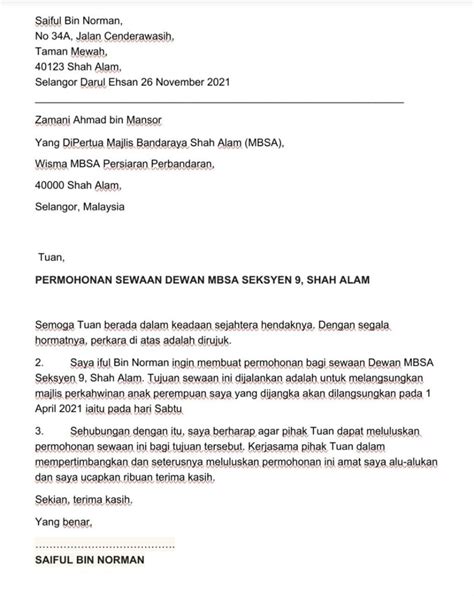 Buat Surat Rasmi Onl   ine Java