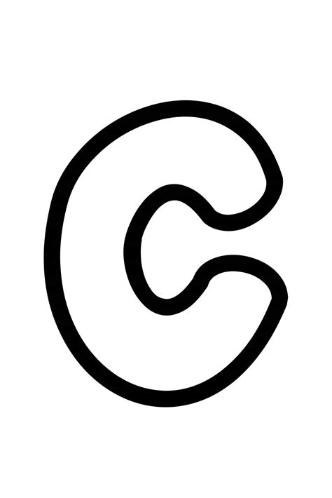 C In Bubble Letters Formal Letters