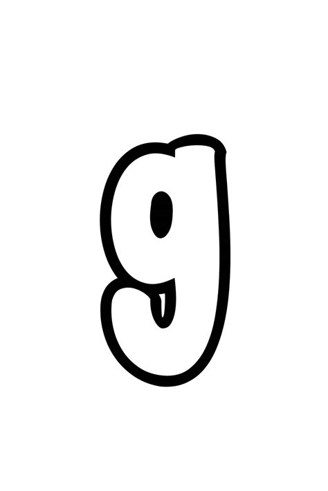 Printable letter 'G' Write letter 'g' in bubble, block, graffiti, and