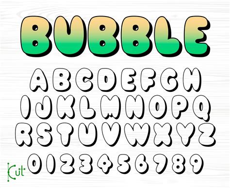 Bubble Font Types