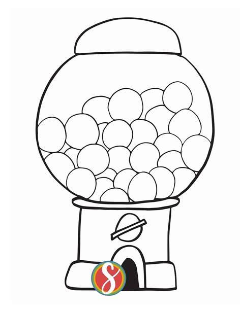 Bubble Gum Coloring Page