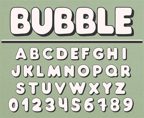 Bubble Letter Fonts