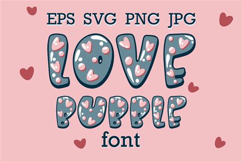 Bubble Love Font Examples